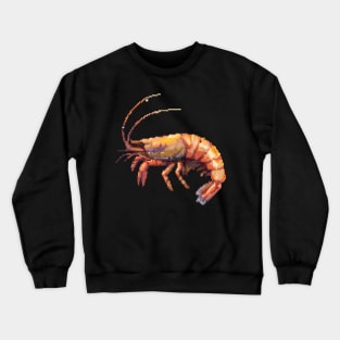 Pixelated Shrimp Artistry Crewneck Sweatshirt